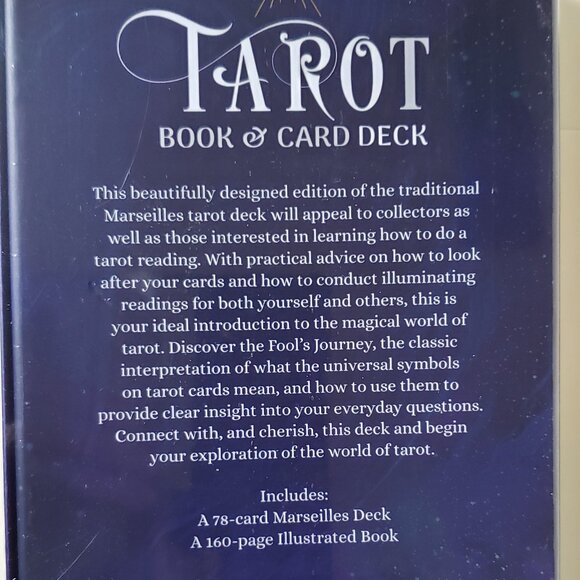 Tarot Book & Card deck NEW SEALED beginner marseille deck with 160 page book - Picture 2 of 6